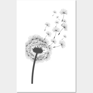 Dandelion (light background) Posters and Art